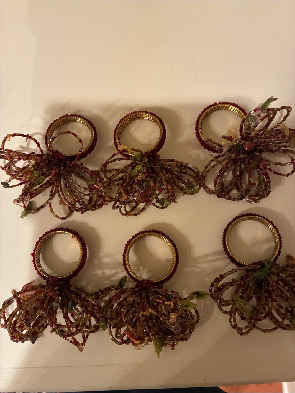Pier 1 beaded napkin rings - Picture 2 of 2